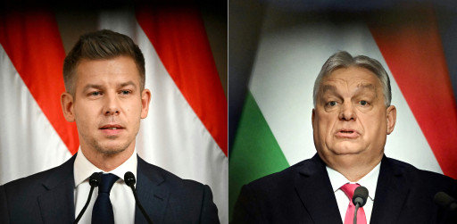 Peter Magyar en Viktor Orbán.