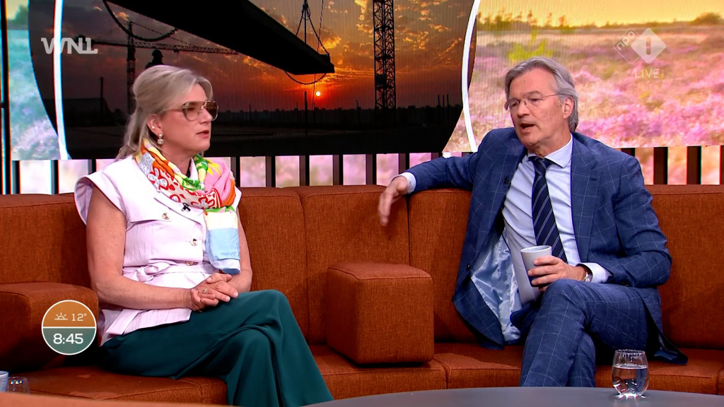 Arno Visser en Marianne van den Anker in Goedemorgen Nederland.