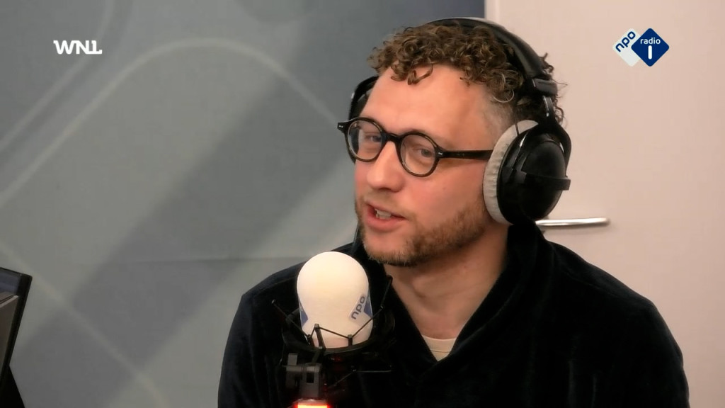 Geerten Waling bij WNL In de Kantine.