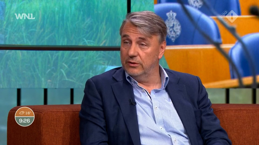 Directeur van debatcentrum De Balie Yoeri Albrecht in Goedemorgen Nederland op NPO 1.